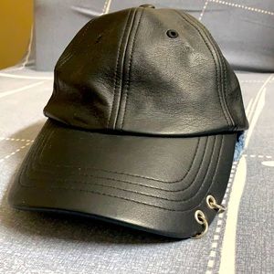 Leather hat